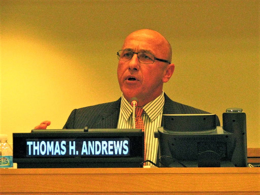 聯合國緬甸人權特別報告員安德魯斯(Thomas Andrews)。(圖：UN Geneva臉書)