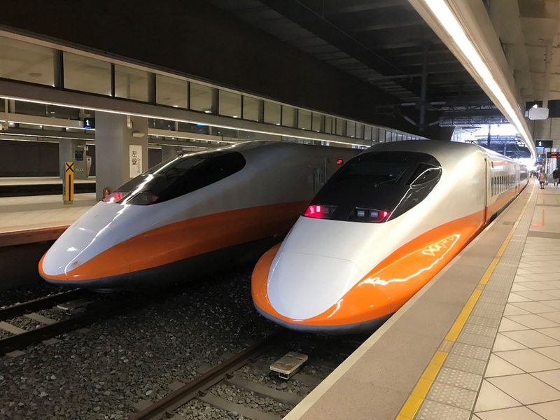 邊坡落石影響苗栗路段，高鐵單線雙向運行。 (圖：中央社檔案照片)
