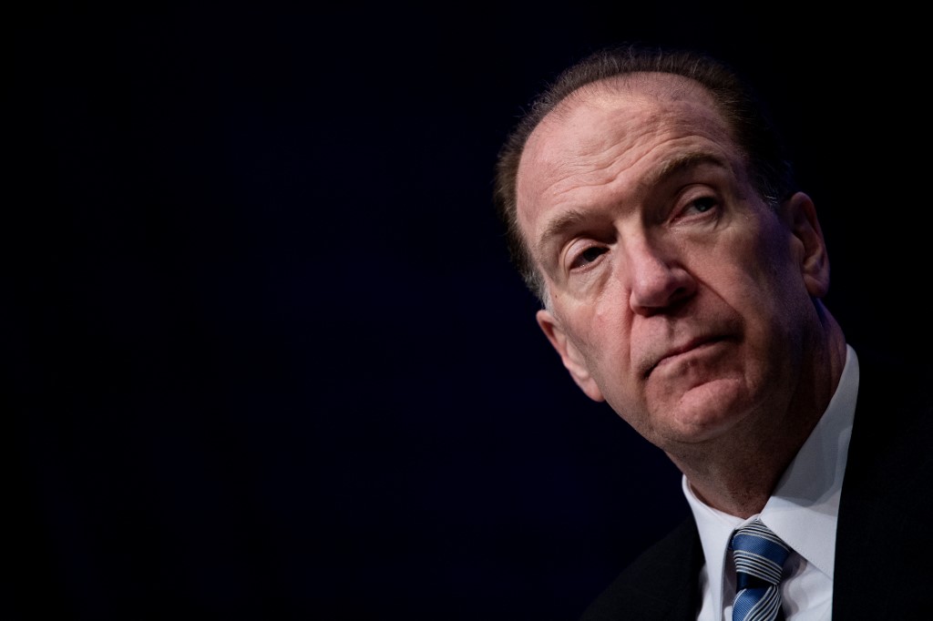 世界銀行總裁馬爾帕斯(David Malpass)。 (AFP)