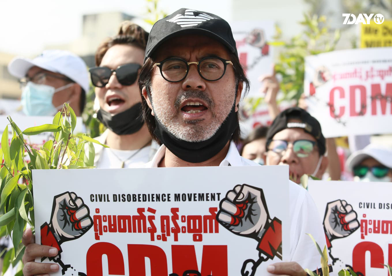 因為支持反政變示威而被通緝的緬甸著名演員魯敏(Lu Min)已經被捕。 (圖:翻拍自7Day))