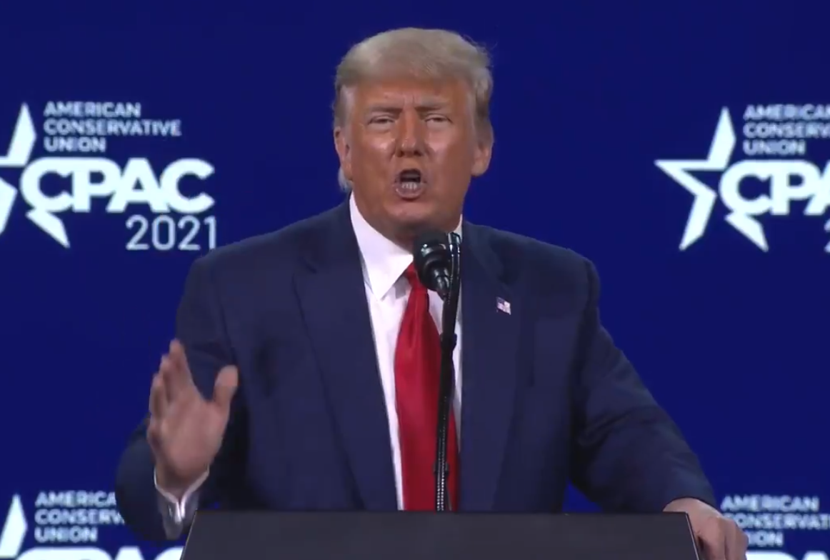 美國前總統川普(CPAC 2021 twitter))