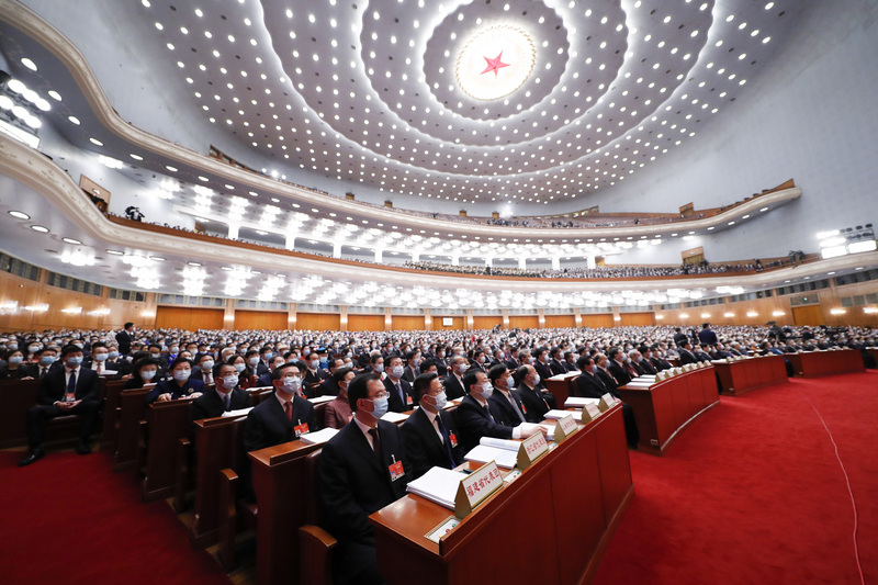 中國人大決定修改港選制 。（中新社提供） (圖：中央社)