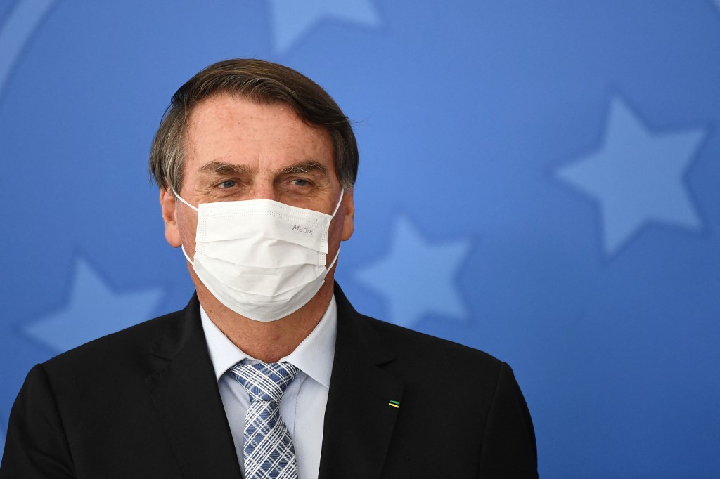 巴西總統波索納洛(Jair Bolsonaro)。(AFP)