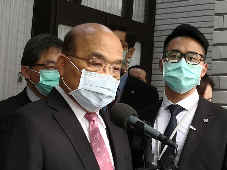 行政院長蘇貞昌召開「水資源建設及制度建立規劃會議」時感謝民眾、企業的體諒及配合節水，也對各部會表達肯定。(資料照/劉玉秋 攝)