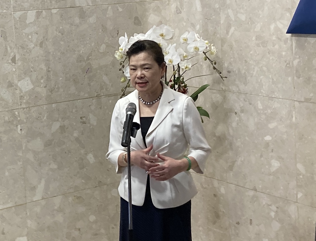 經濟部長王美花指出，我國有優秀的資通訊產業及其供應鏈，正值許多國家、企業都在發展低軌衛星，經濟部希望這些協助資通訊產業能夠打入太空產業，成為低軌衛星供應鏈的關鍵角色。（資料照/謝佳興 攝）