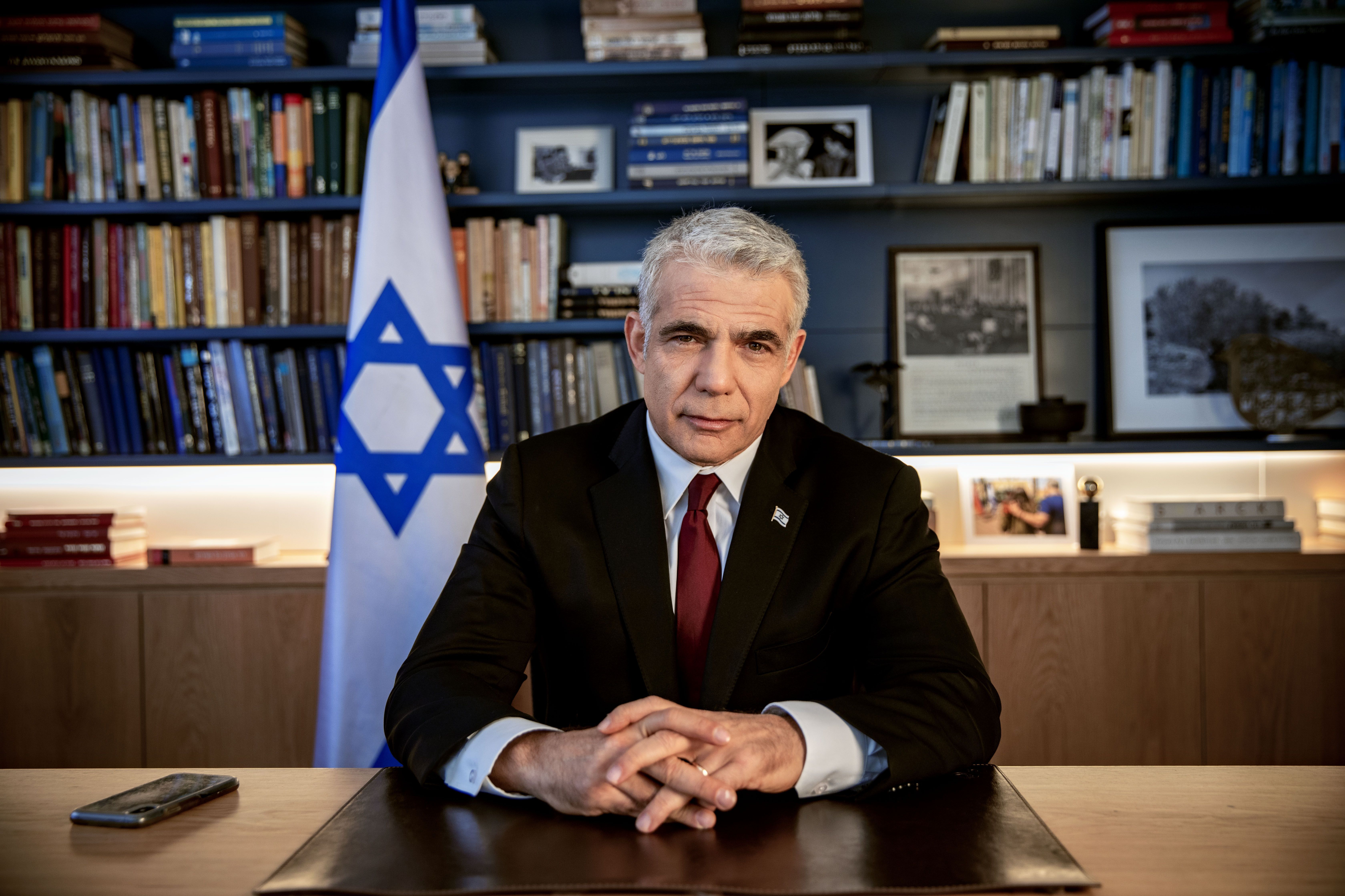 以色列反對派領袖拉皮德(Yair Lapid)2日表示，他已成功組成基礎廣泛的聯合政府。。(美聯社/達志影像)
