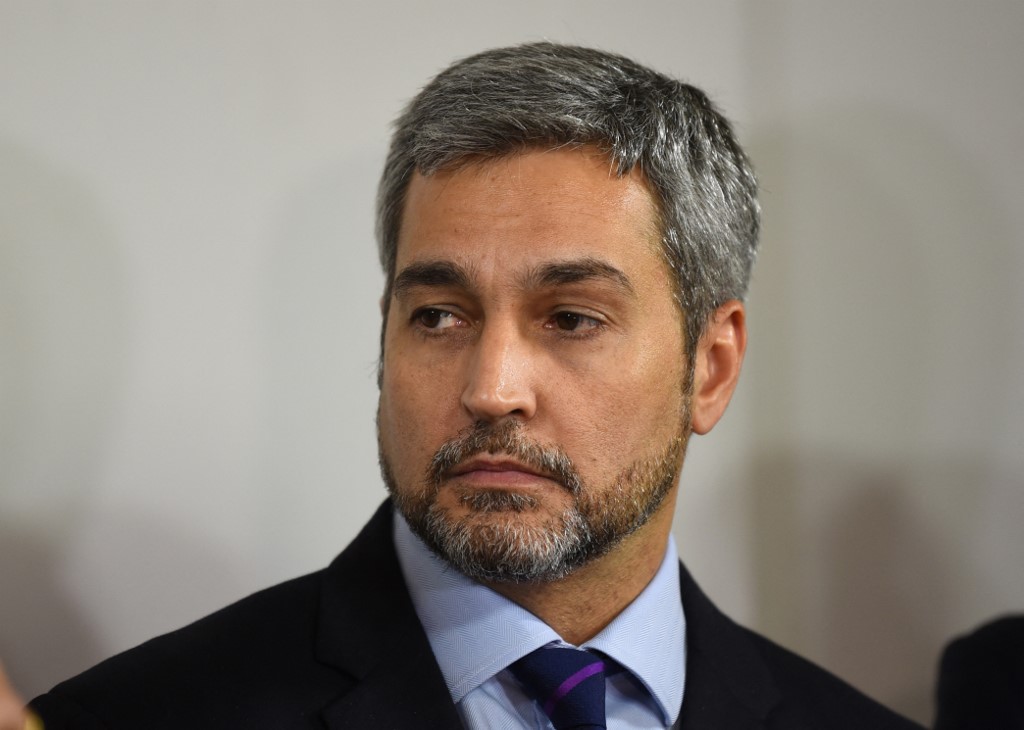 巴拉圭總統阿布鐸(Mario Abdo Benitez)。(AFP)