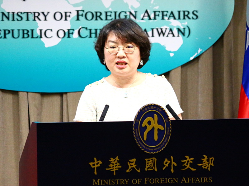 外交部歐洲司副司長陳詠韶16日表示，台、法國會互訪慣例行之有年，中方無權置喙 (央廣記者王照坤 攝)
