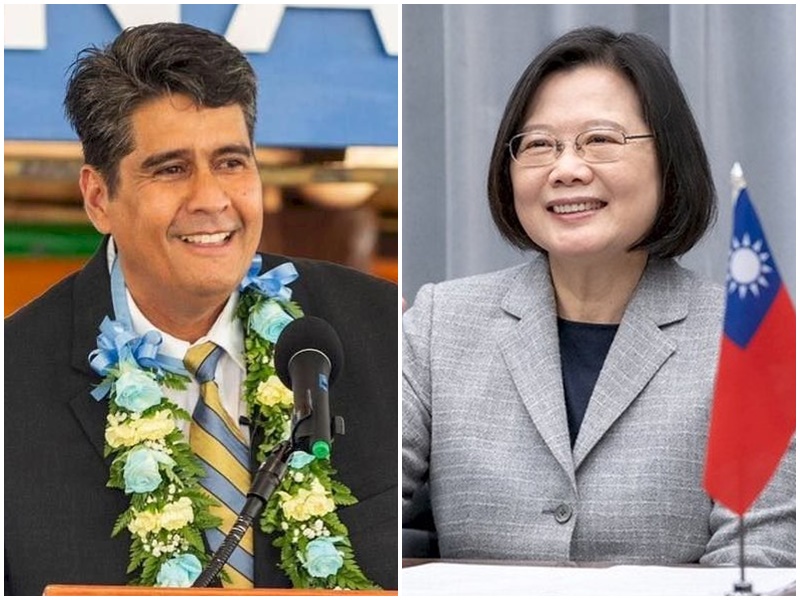 蔡英文總統誠摯歡迎帛琉總統惠恕仁來訪。(合成圖)