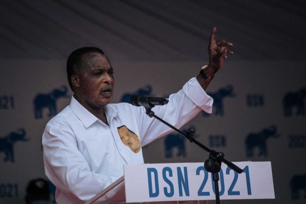 剛果共和國21日將舉行大選，一般預料，總統恩圭索(Denis Sassou Nguesso)仍可順利延續36年執政。(AFP)