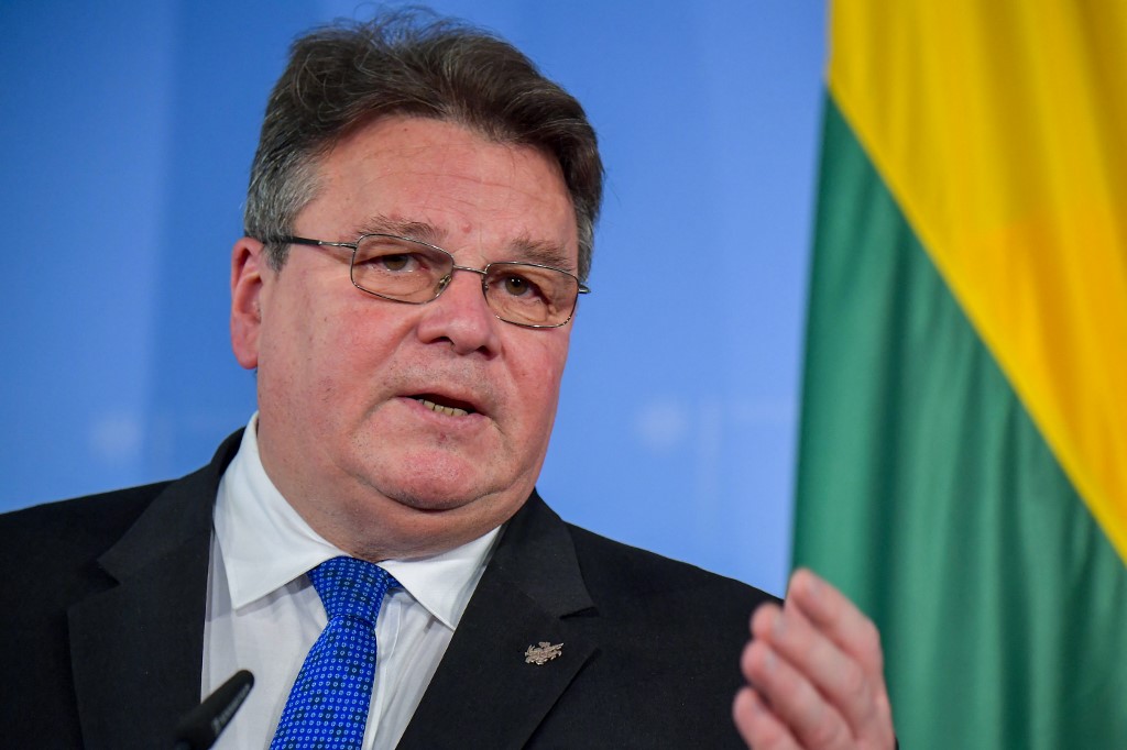 立陶宛外長林克維丘斯(Linas Linkevicius)。(AFP)