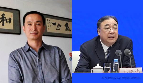 709律師謝燕益(左)、中國國家衛健委馬曉偉(右)（資料照／網路圖片）