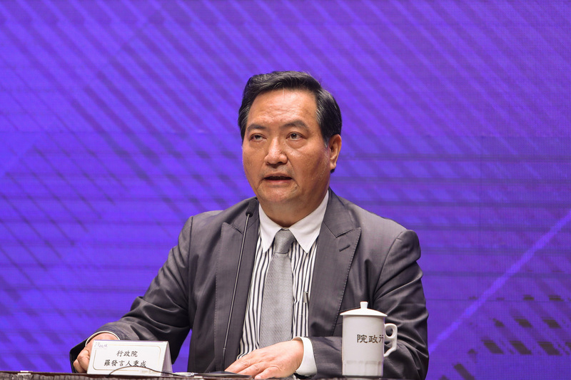 行政院發言人羅秉成。 (圖：中央社)