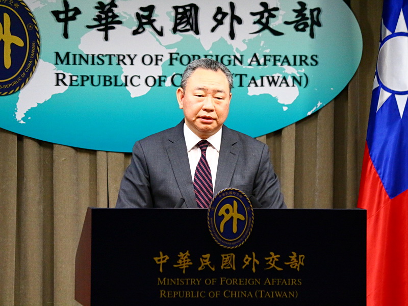 外交部拉美司司長俞大㵢表示，海地外長喬塞德代理總理職務，外交部在第一時間已向他表達祝賀，希望一切順利 (央廣記者王照坤 攝)