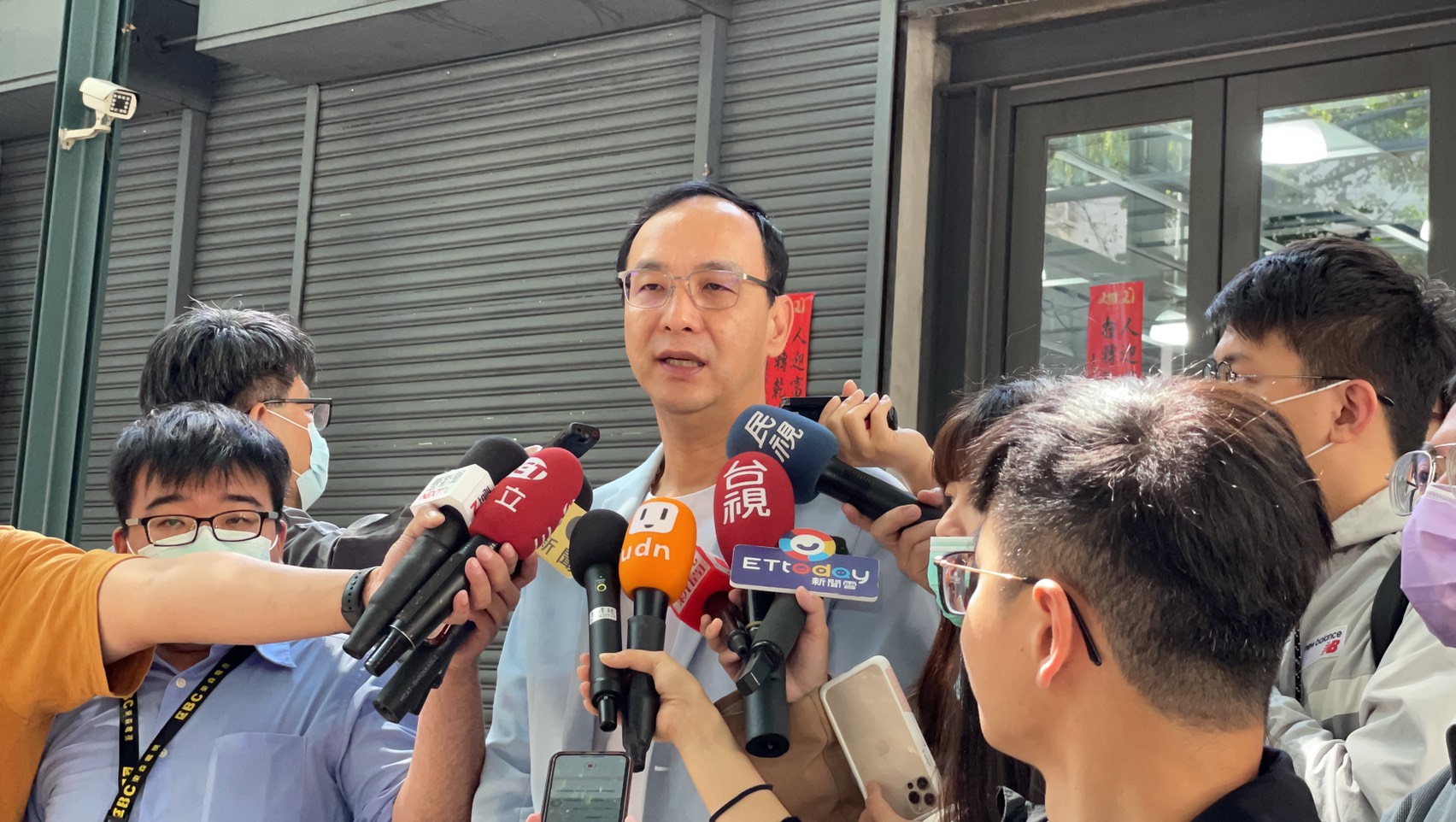 對於是否表態參選國民黨主席，朱立倫6日表示，他不會設定時間，對他來說國民黨團結最重要。(資料照/朱立倫辦公室提供)