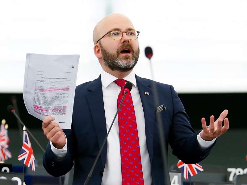 「台灣-瑞典國會議員協會暨歐洲議會議員聯合訪團」共同團長，瑞典籍歐洲議會議員魏莫斯(Charlie Weimers)。(圖：魏莫斯臉書)