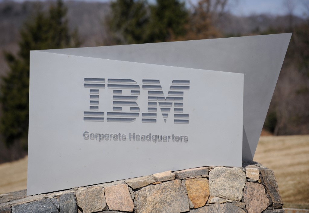 電腦服務大廠國際商業機器公司(IBM)。 (AFP)