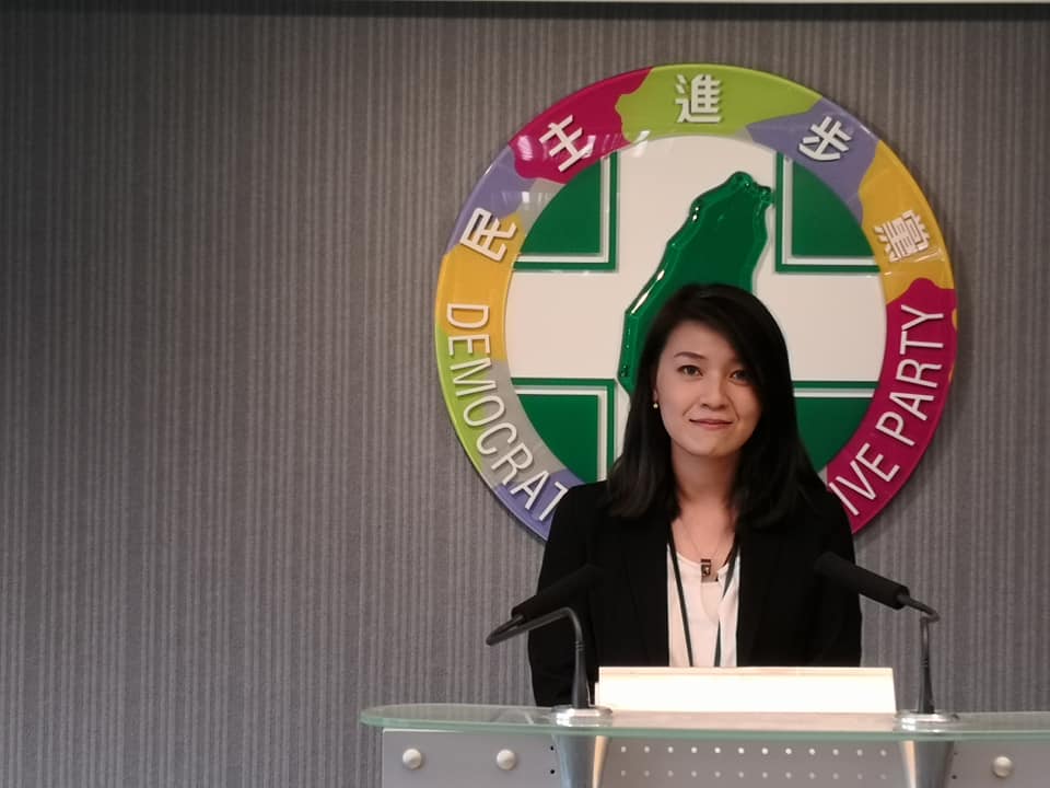 民進黨發言人顏若芳。（劉玉秋攝）