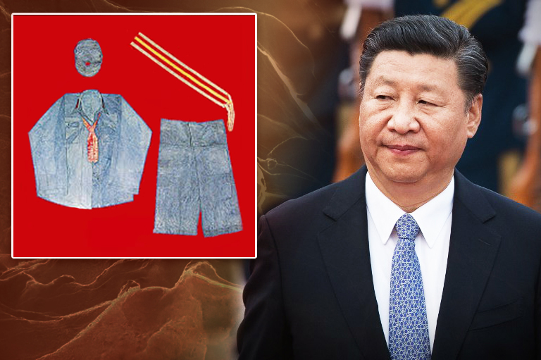 習近平選擇紅軍軍裝作為革命傳統教育的「正裝」，甚至在倡導與追求一種新的革命時尚審美。(示意圖取材自網路/AFP資料照)
