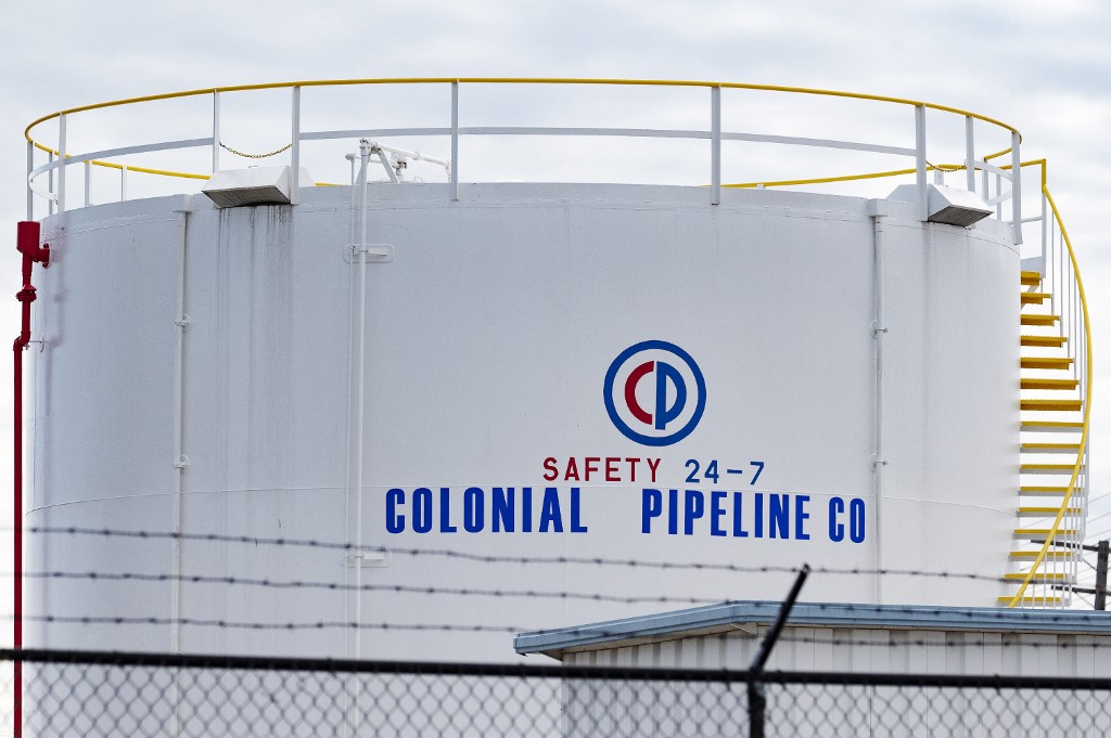 美國最大燃油管線營運業者「殖民管線」（Colonial Pipeline） (AFP)