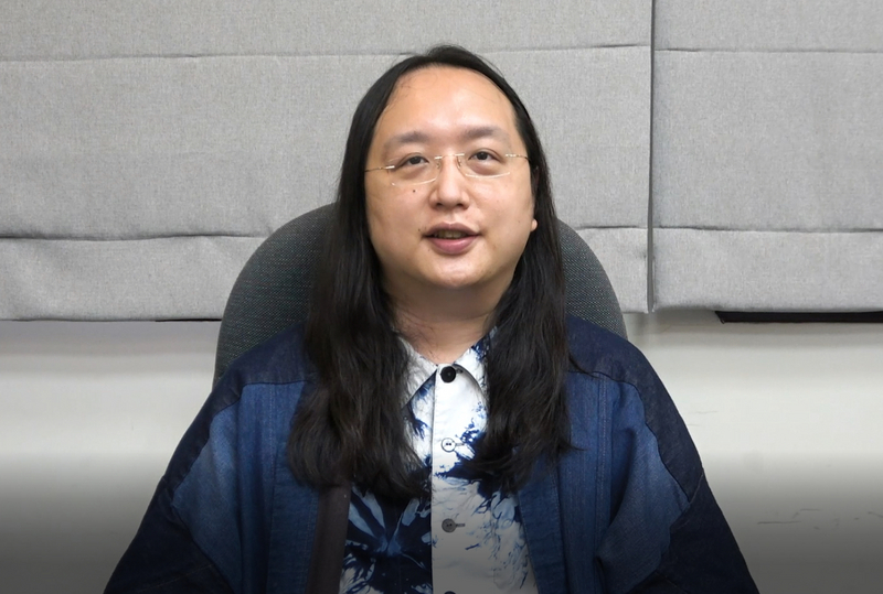 行政院政務委員唐鳳出席7月23日的日本東京奧運開幕式。 (圖：中央社檔案照片)