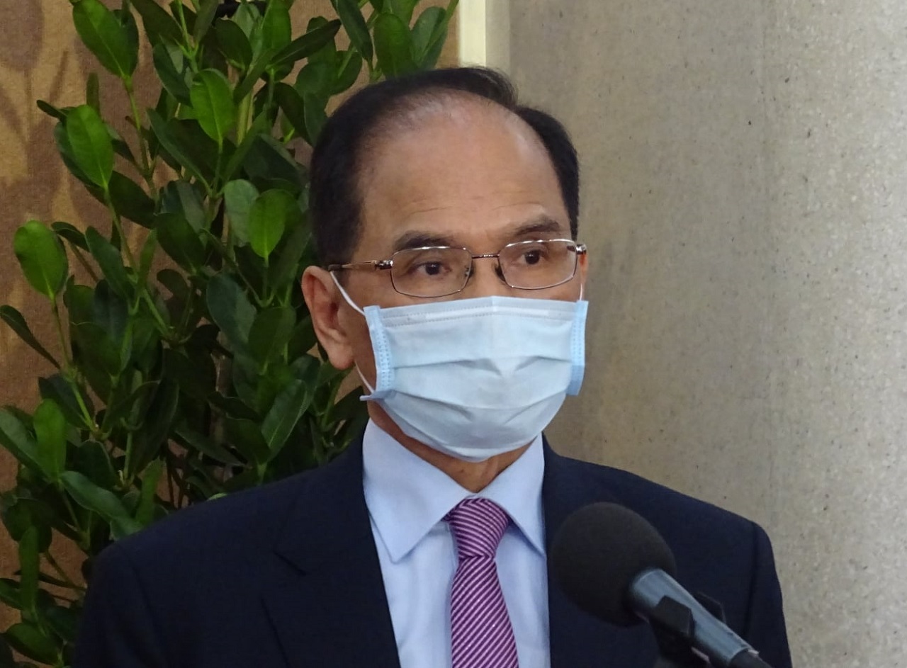 立法院長游錫堃(圖)表示，將會扛起副院長蔡其昌議事主持工作。（劉玉秋 攝）