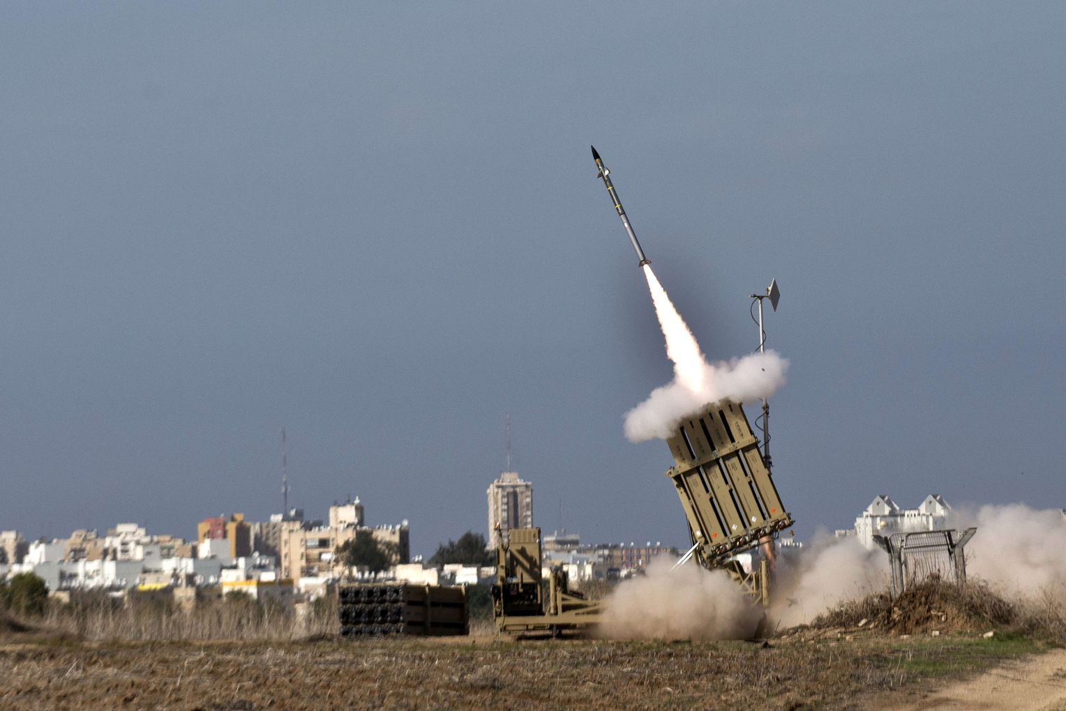 以色列鐵穹(Iron Dome)防禦系統。(資料照/AFP)