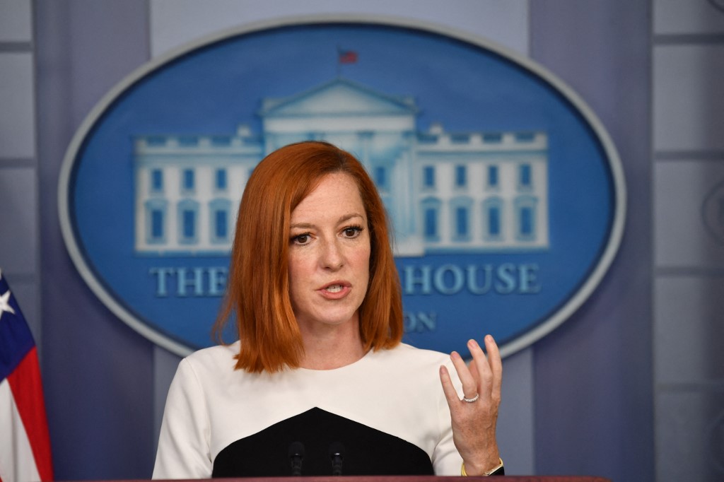 美國白宮發言人莎琪(Jen Psaki) (資料照片／ AFP)