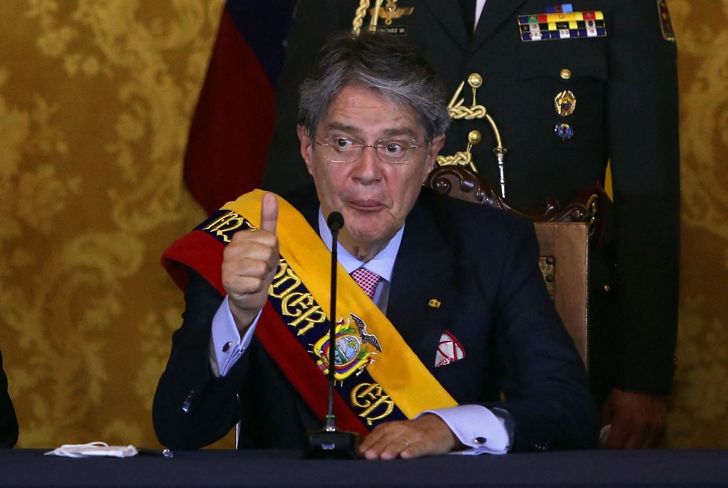 厄瓜多總統拉梭(Guillermo Lasso) (AFP)