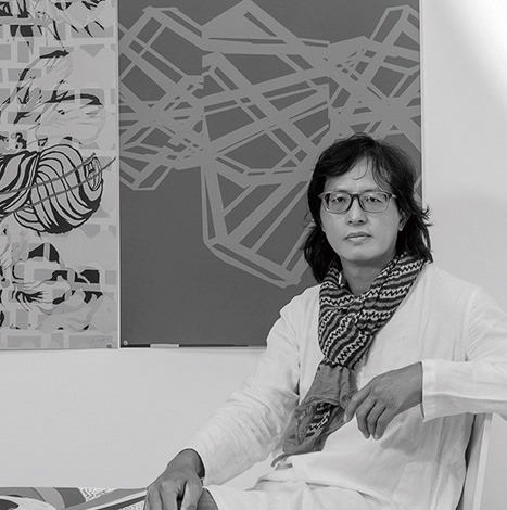 台灣藝術家周明毅參與西班牙第5屆Hybrid當代藝術博覽會。(文化部提供)