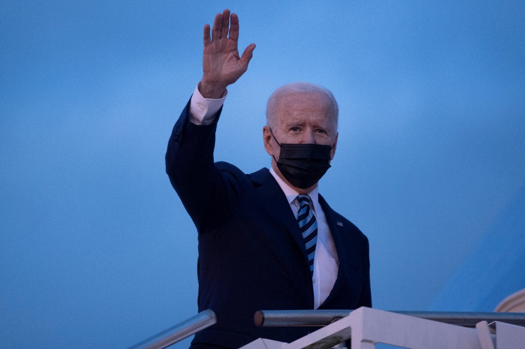 美國總統拜登(Joe Biden)9日起程訪問歐洲。(AFP)