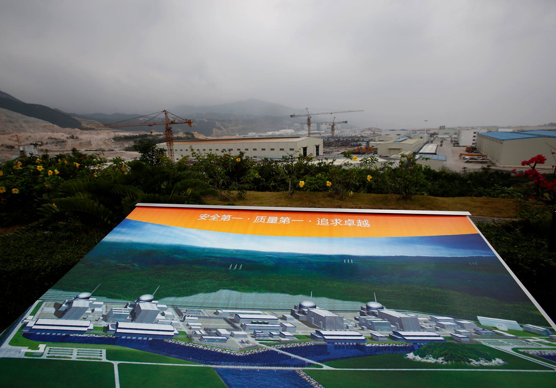 中國廣東省的台山核電廠(Taishan Nuclear Power Plant) (路透社/達志影像)