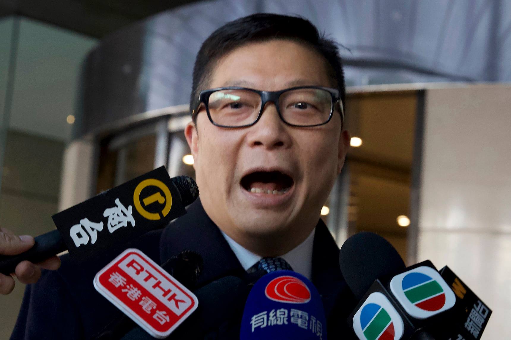 香港保安局長鄧炳強15日表示，警方至今沒有收到舉辦六四相關活動的申請。(美聯社/達志影像)