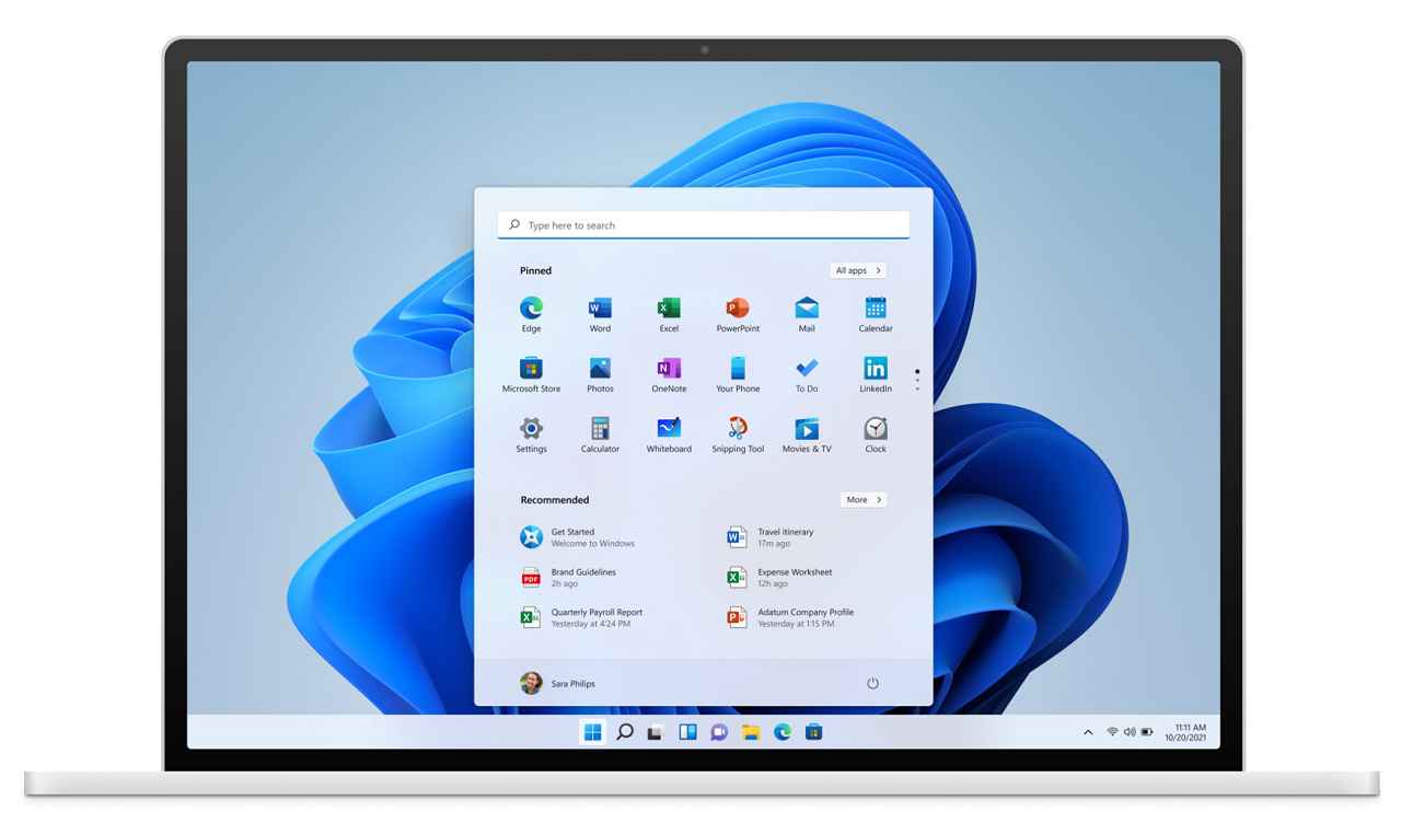 微軟25日宣布推出新一代作業系統Windows 11。(圖取自微軟官網)