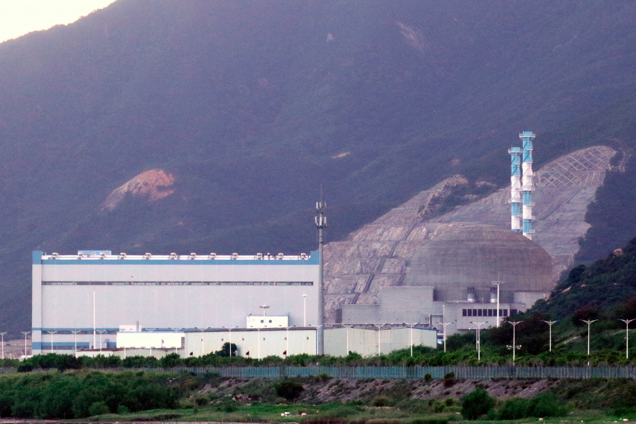 中國廣東省的台山核電廠(Taishan Nuclear Power Plant) (美聯社/達志影像)