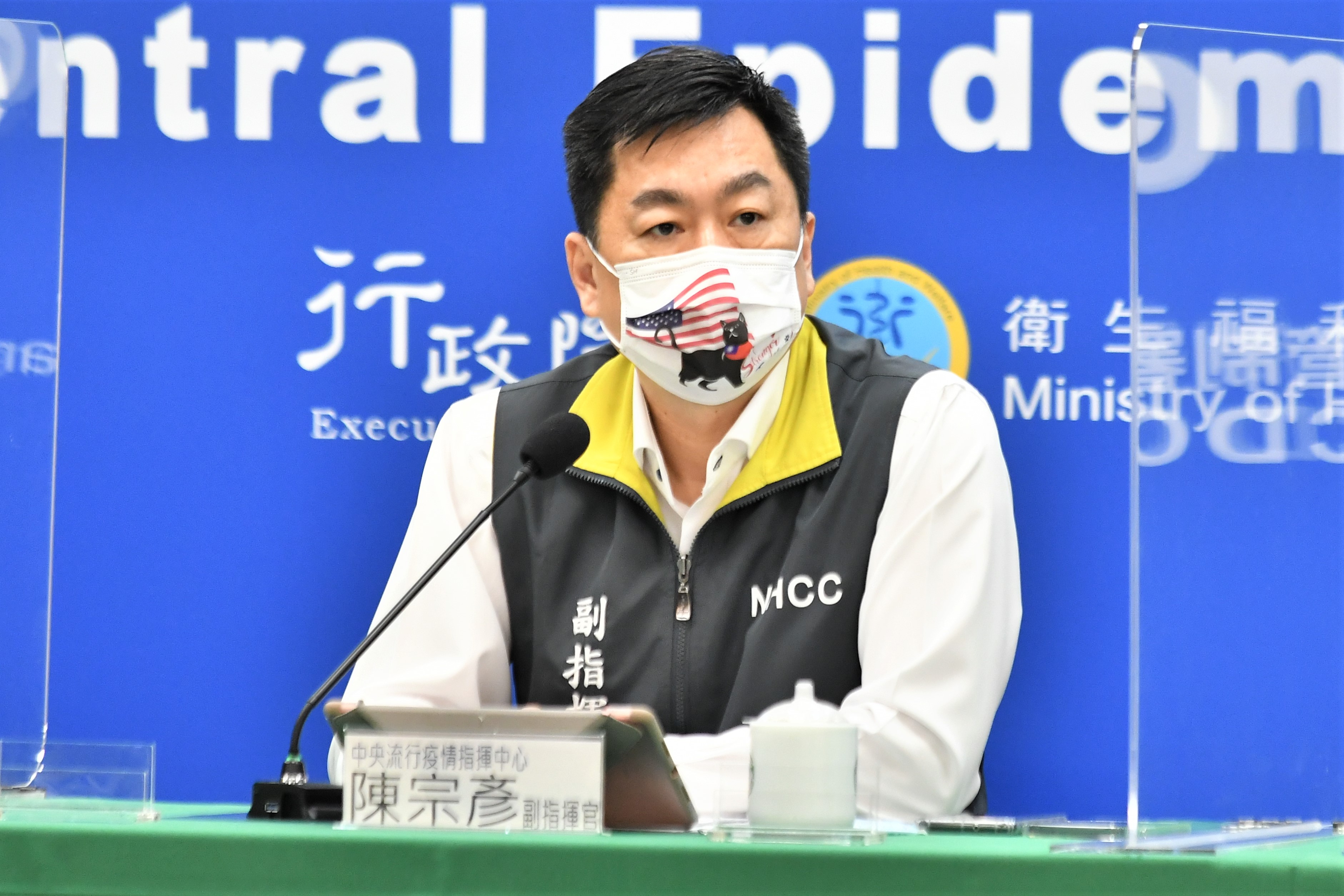 入境普篩新制2日上路，指揮中心副指揮官陳宗彥表示，已規劃入境大廳作為等候區。(指揮中心提供)
