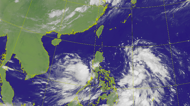 中央氣象局表示，菲律賓東方海面已經在上午生成一個熱帶性低氣壓，不排除轉輕颱。（擷取自中央氣象局網站）