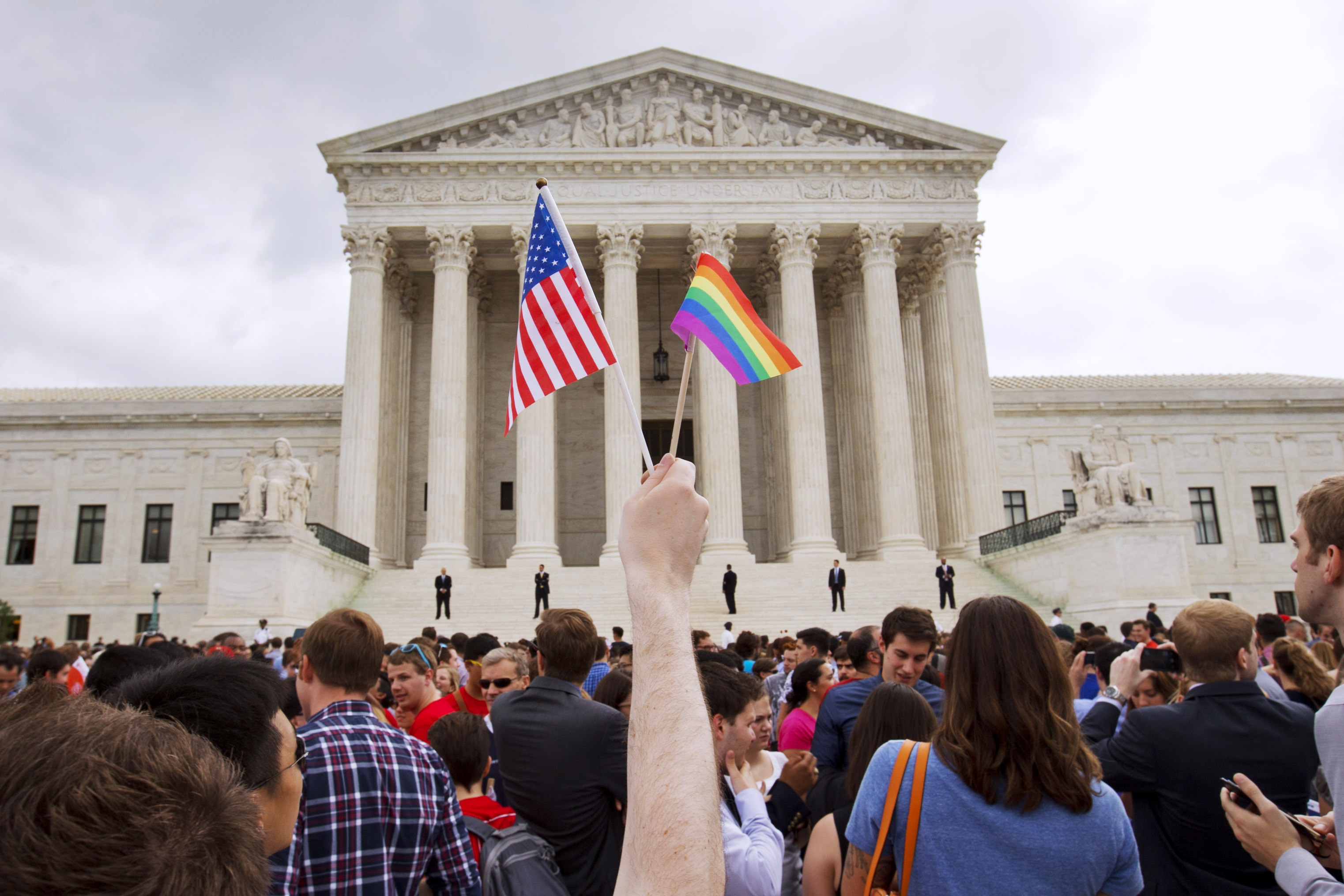 多年以來，美國最高法院在LGBT+的人權議題逐步取得了進展。 (AP/達志影像)