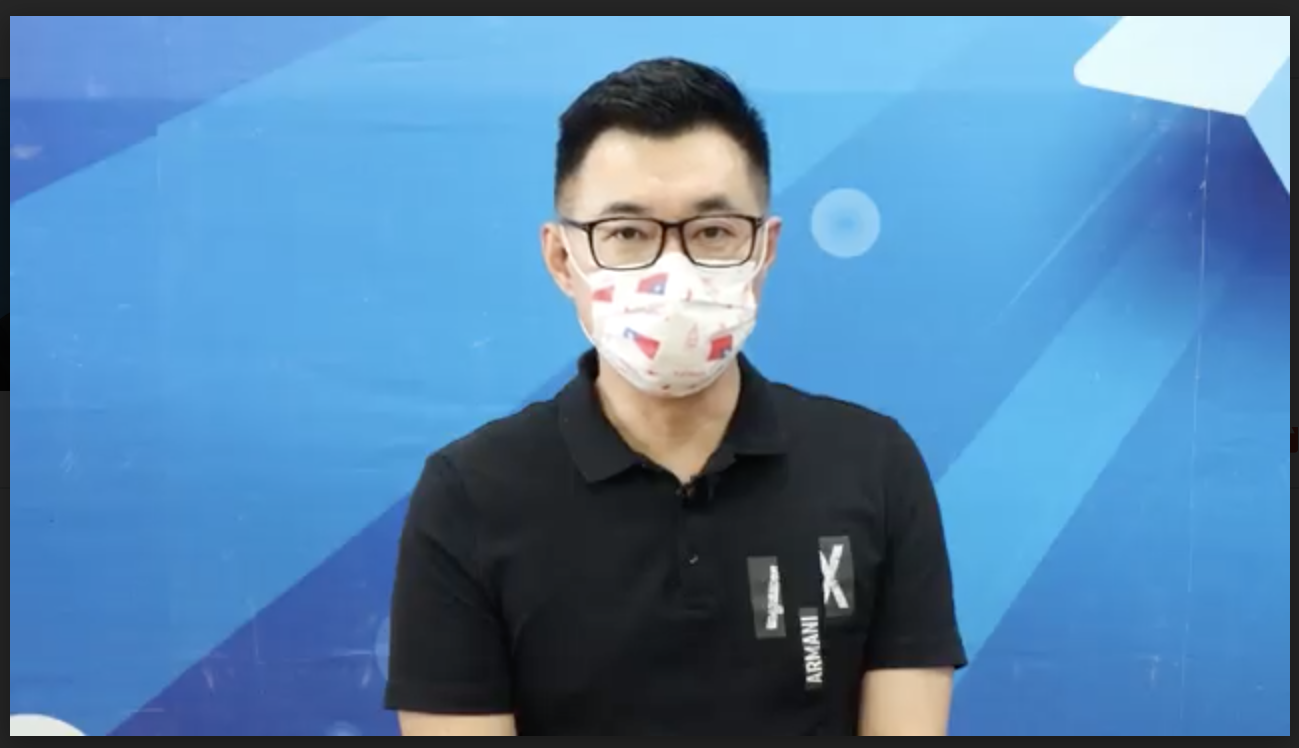 國民黨主席江啟臣17日呼應張忠謀在APEC的訴求表示，國民黨可以幫忙取得疫苗，希望民進黨政府能夠開大門、納善意。(國民黨提供)