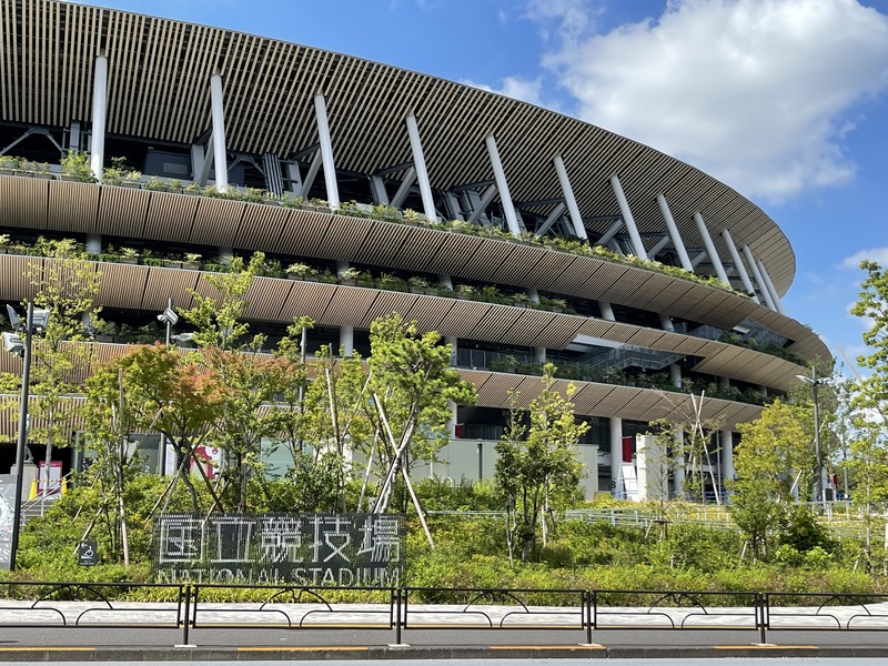 東京奧運將於23日登場，東奧主場館國立競技場周邊擴大管制。 (圖：中央社)