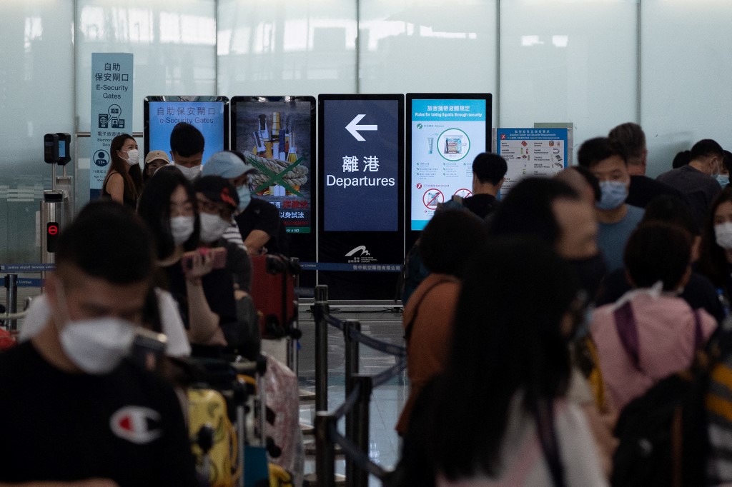香港將從5月1日起放寬非香港居民的入境限制。(AFP)