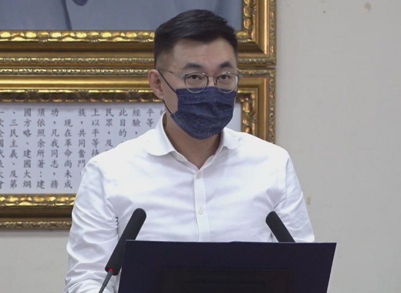 賴清德為台灣隊加油，江啟臣：現在不要搞正名。(圖擷自國民黨臉書)