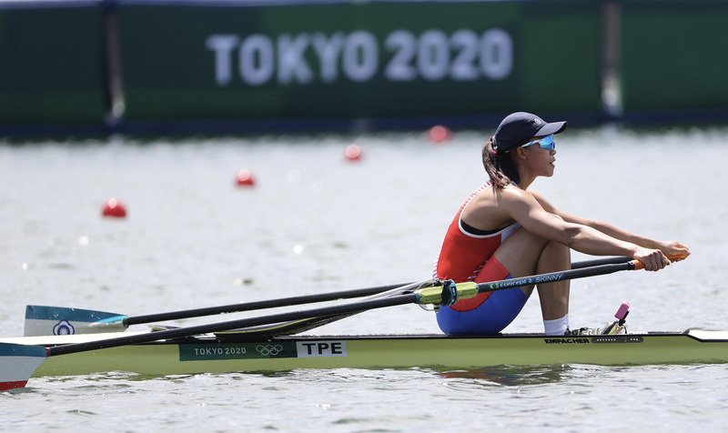 東奧女子單人雙槳 黃義婷晉級24強改寫個人紀錄。 (圖：中央社)