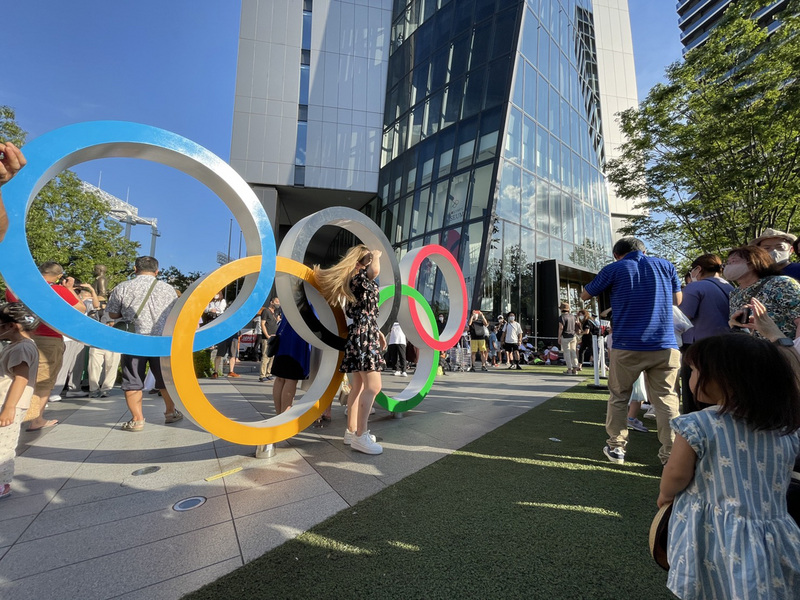 東奧17天賽程結束 晚間無觀眾閉幕交棒巴黎。 (圖：中央社)