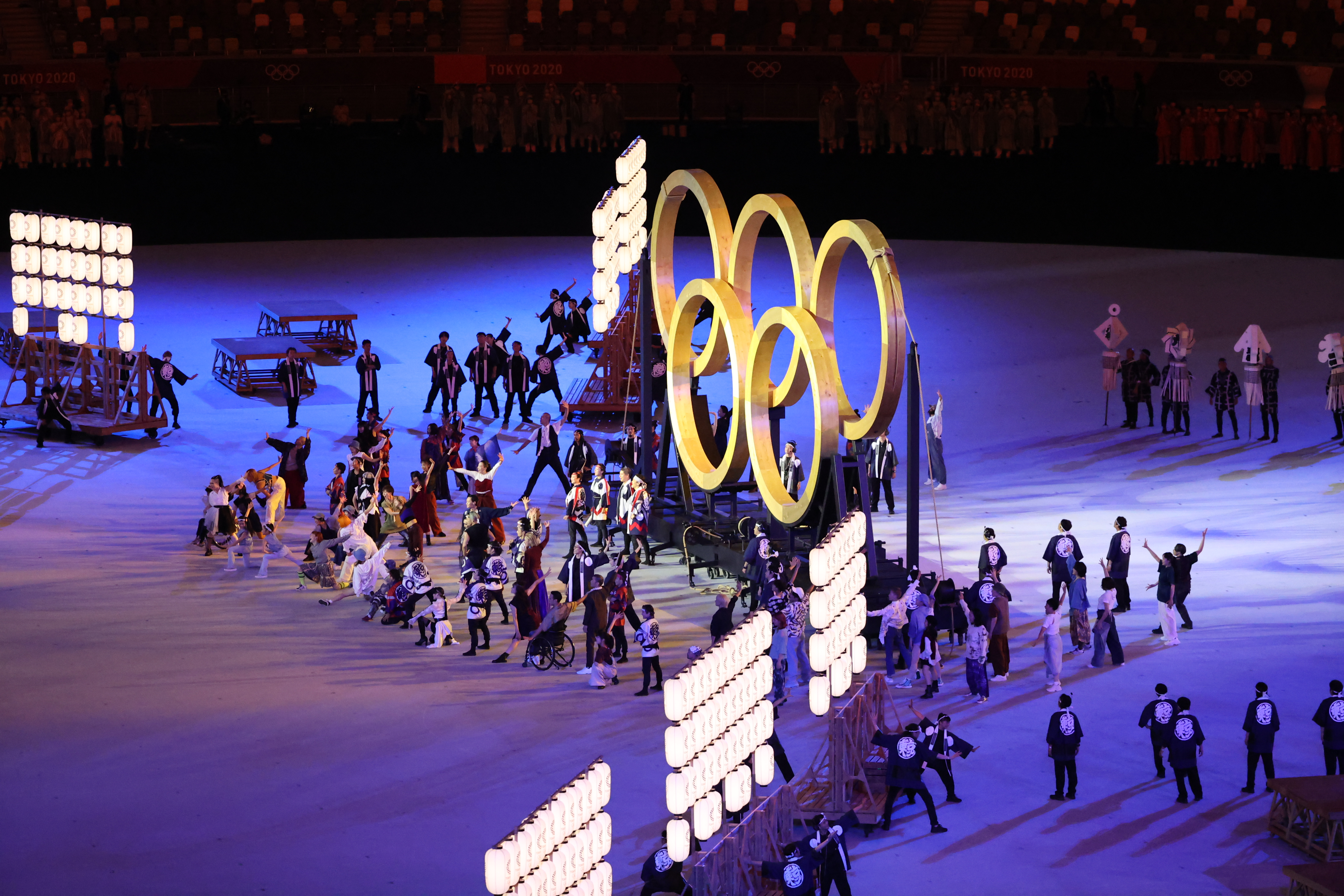 東京奧運開幕式。(體育署提供)