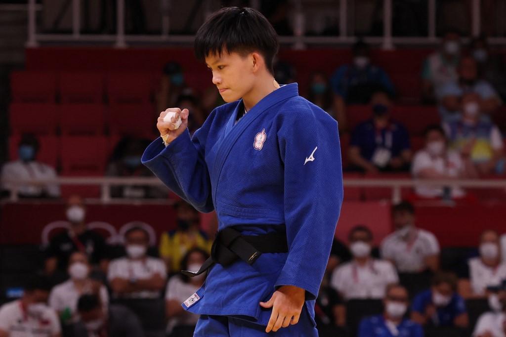 台灣柔道選手林真豪。(AFP)