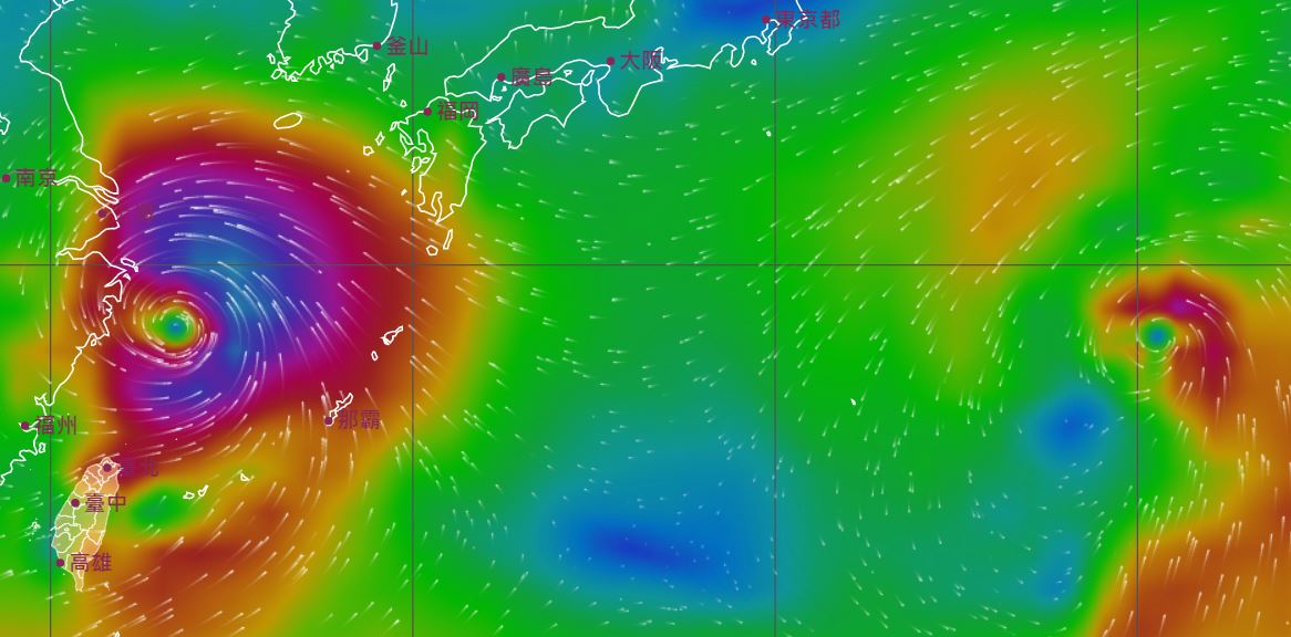 「烟花」進逼浙江、「尼伯特」恐擾東奧 未來一周台灣留意西南風(圖取自氣象局)