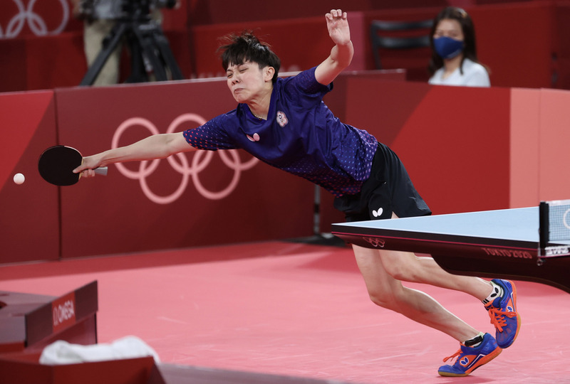 台灣桌球一姐鄭怡靜。 (資料照片／中央社)