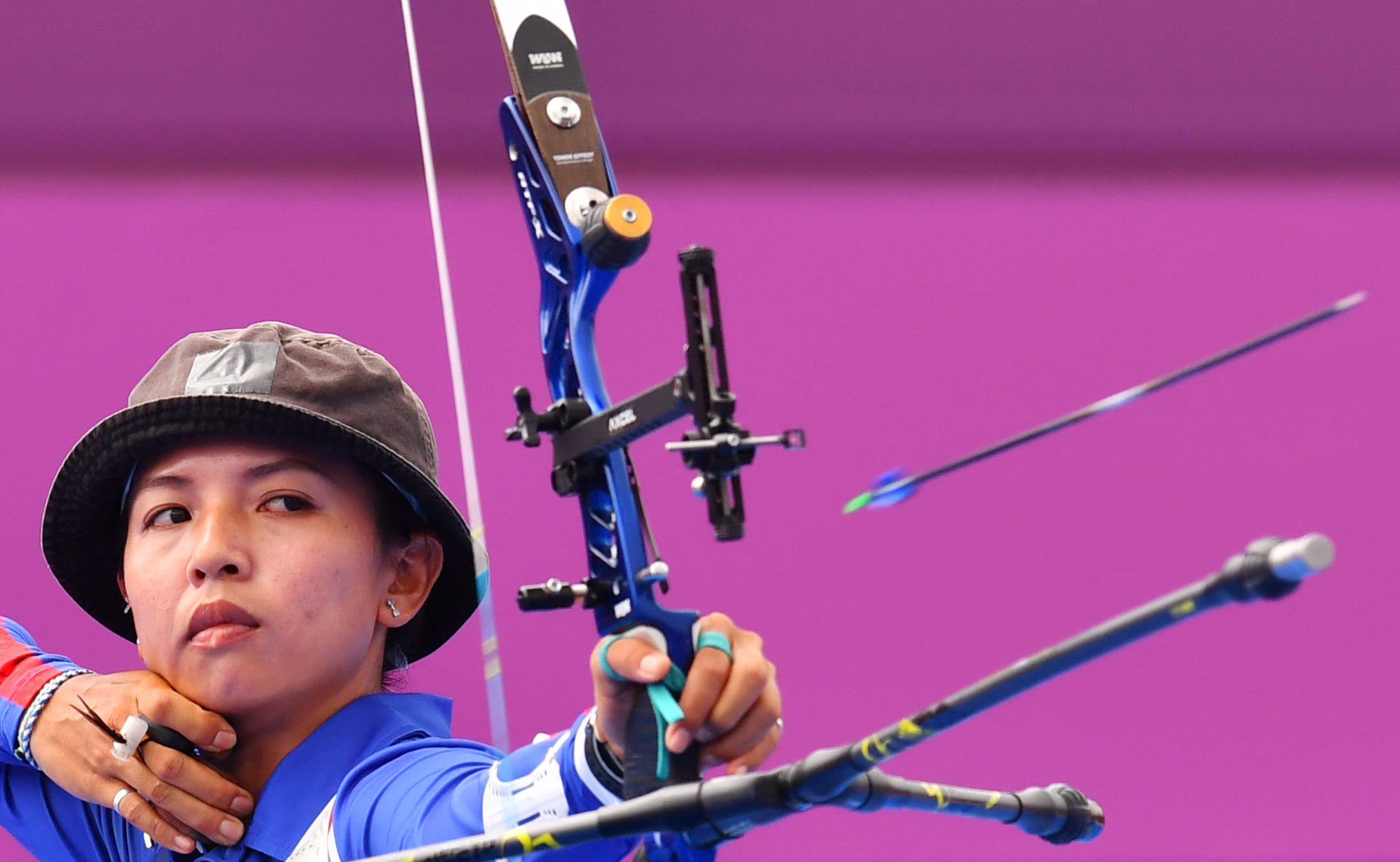 台灣射箭好手林佳恩。(路透社/達志影像)