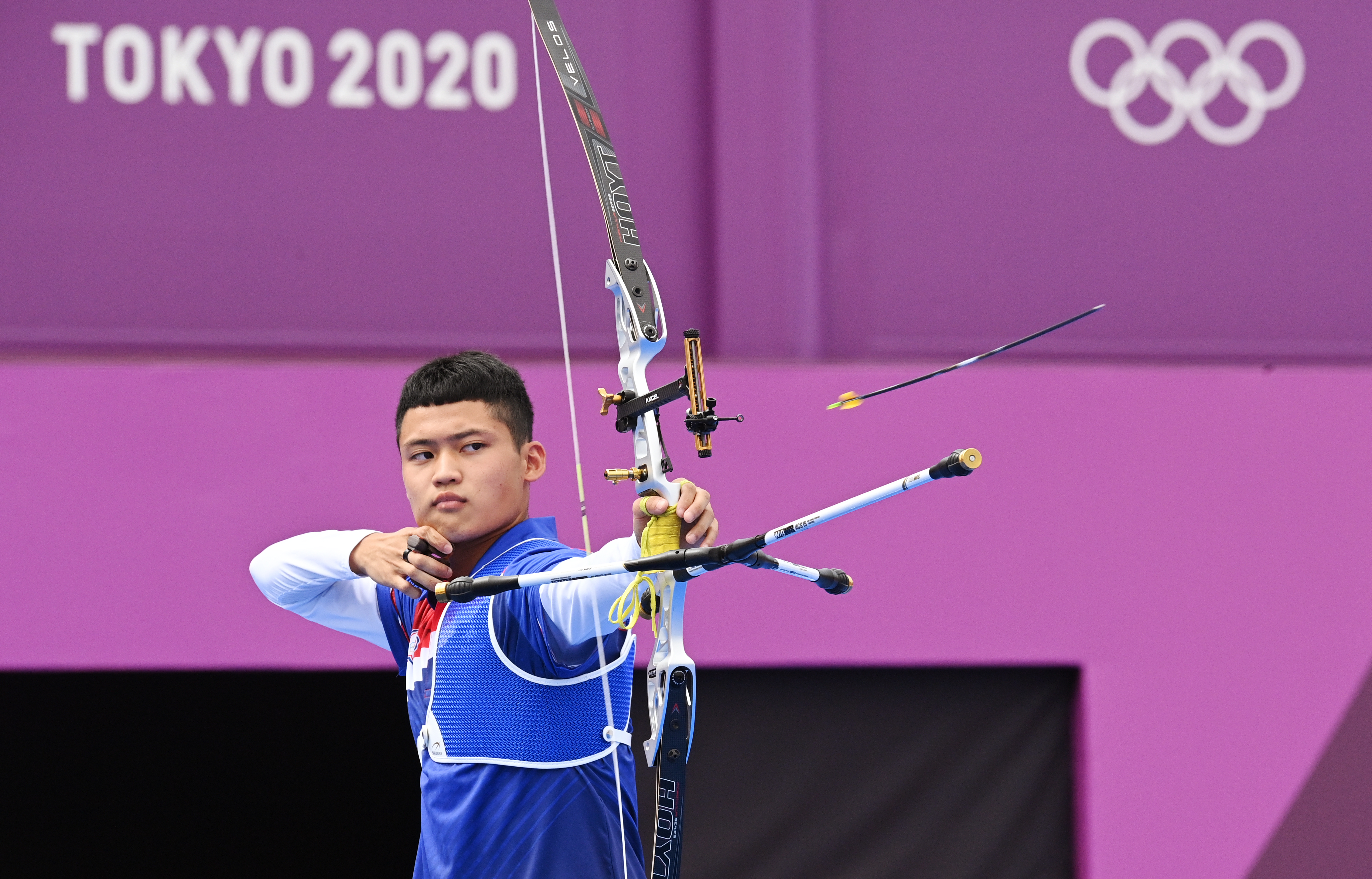 台灣男子射箭好手湯智鈞。 (RT/達志影像)